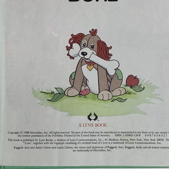 Raggedy Dog's Bone Raggedy Ann & Andy's Grow and Learn Library Vol. 10 HC Book - Picture 4 of 6